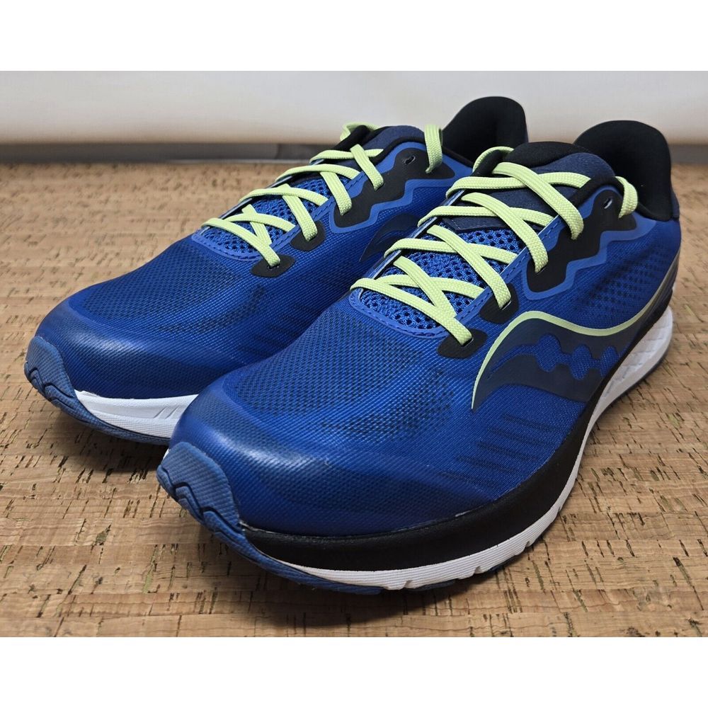 Saucony Ride 14 Shoes Boys 7M Blue Casual Running Sneaker